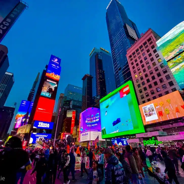 Times Square was bustling when I got out of 
