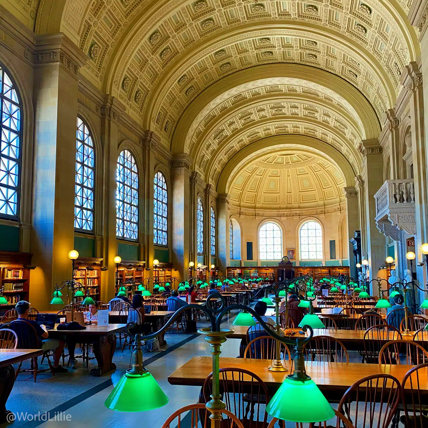 The beautiful Boston Public Library!