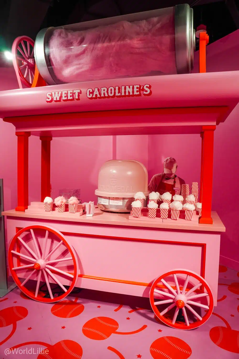 Cotton candy to devour in the "Funway Park" play space.