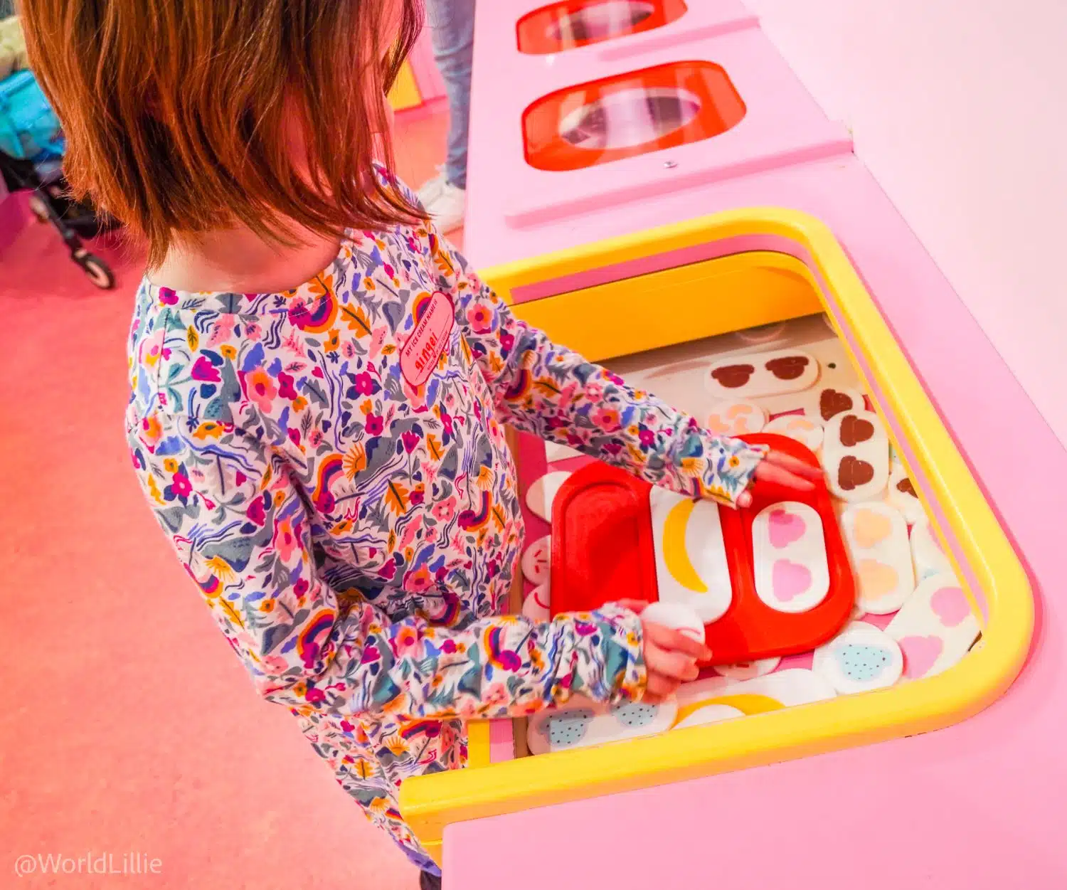The "Make a Flavor" room at the Museum of Ice Cream.