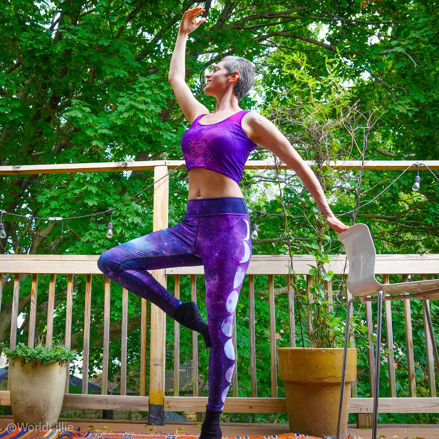 Barre involves lots of balance and ballet-like moves.
