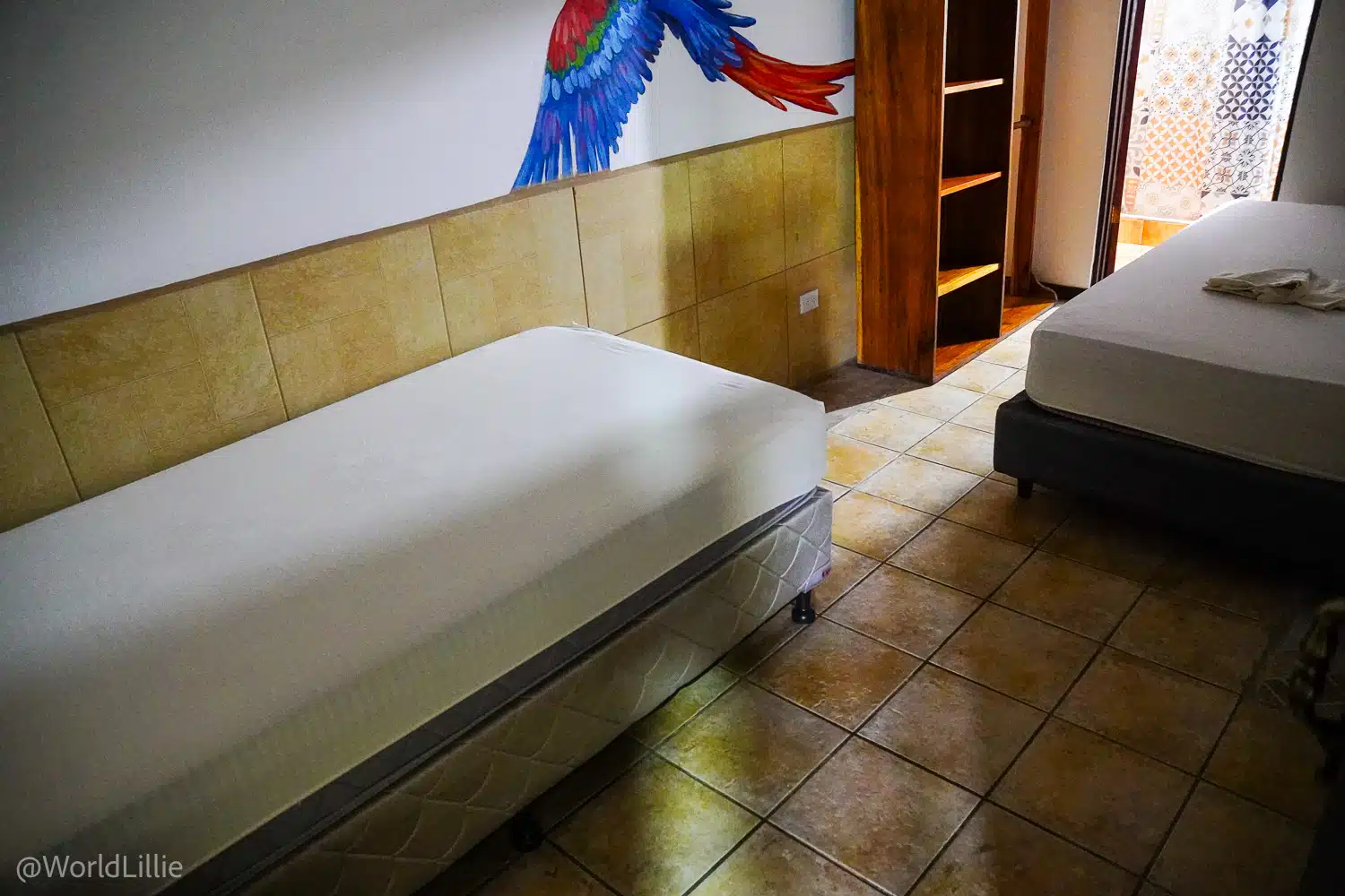 The Student Residences are petite and simple. (Happily, sheets and a towel ARE provided.)
