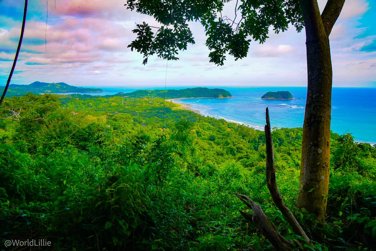 Our nature trek brought us to this beautiful Samara Beach view after a rigorous hill hike.