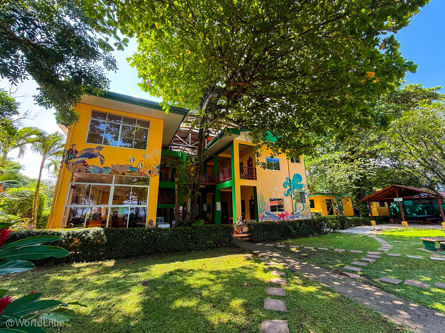 The front of Intercultura, Samara Spanish immersion school in Costa Rica.