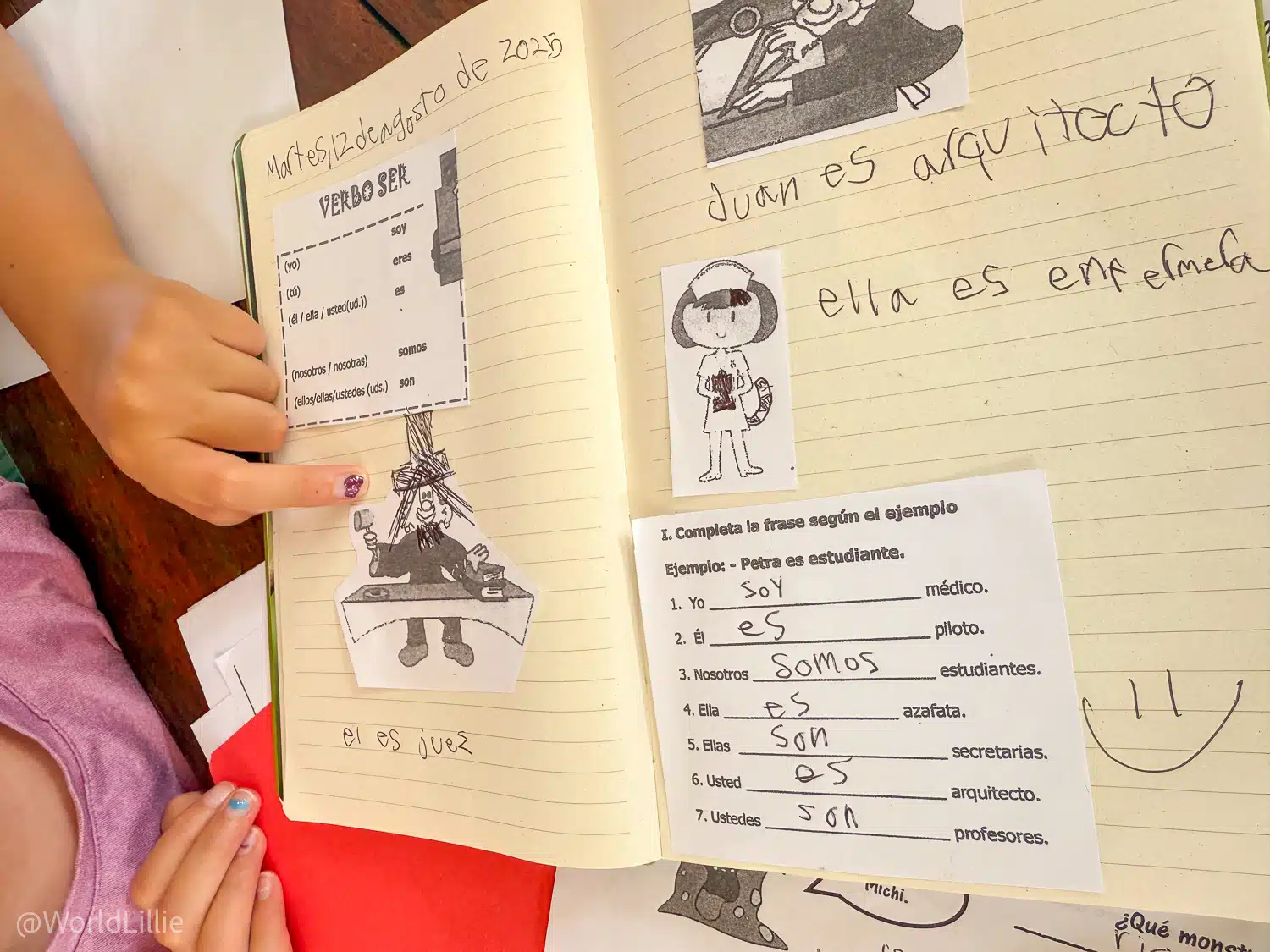 My daughter got great direct instruction around Spanish verb conjugation.