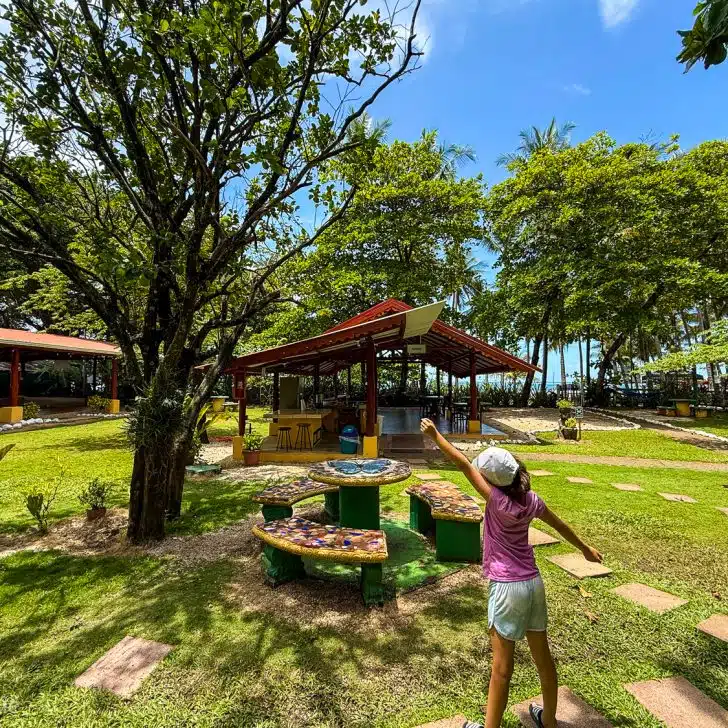 The pavilion at Intercultural Spanish immersion school where lunches are affordably served.