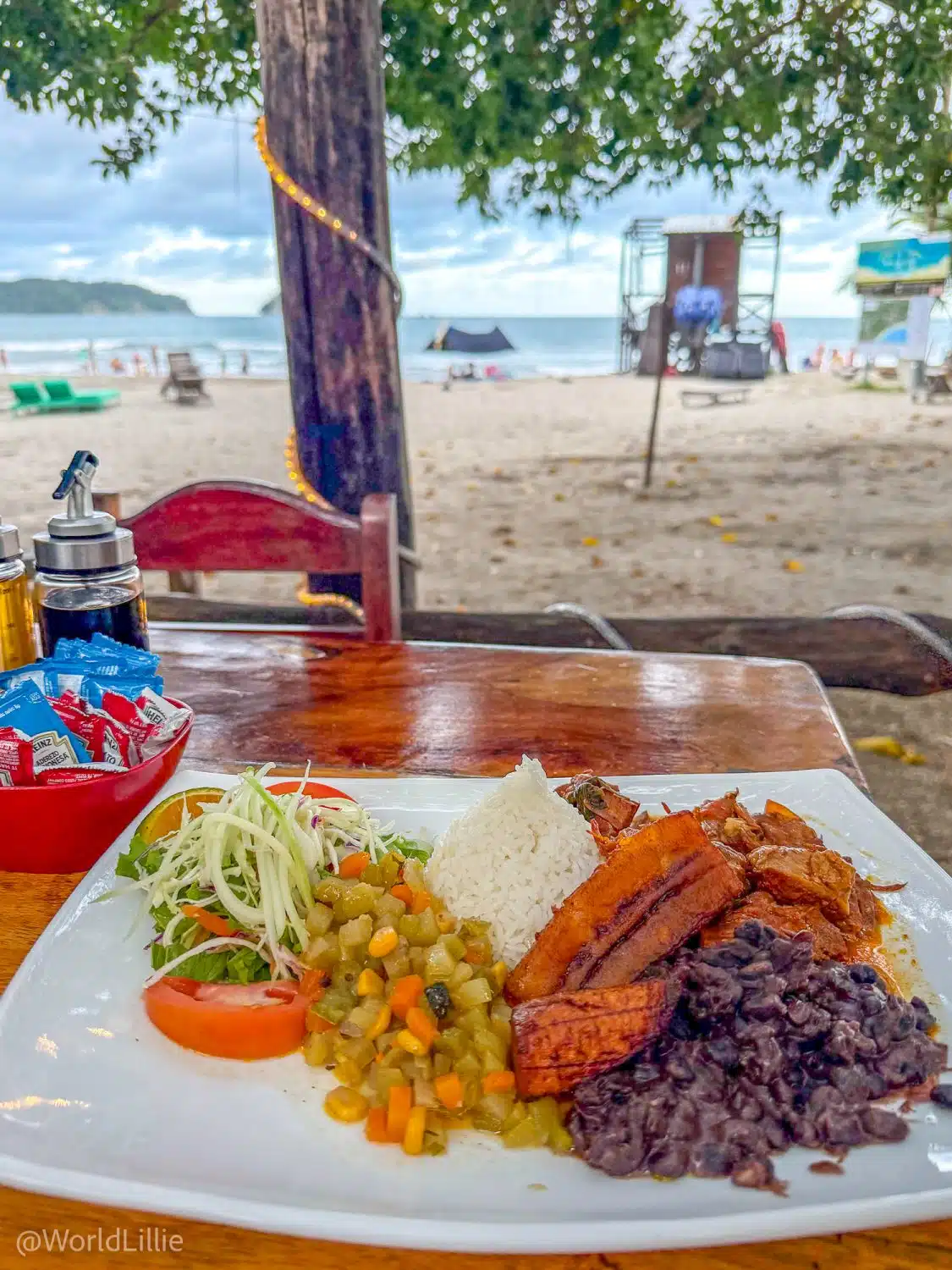 Because the water is safer in Costa Rica, salads are usually ok to eat!